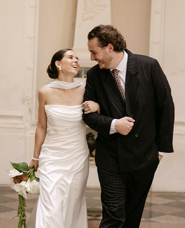 Pauline et Tom de dos