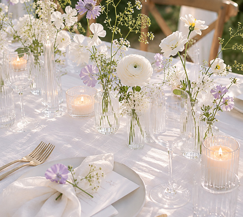 Table de mariage champêtre