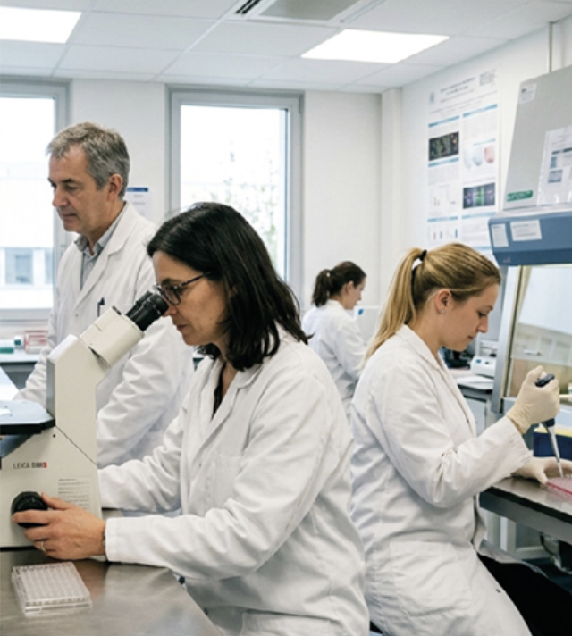 Équipe de chercheurs de Gustave Roussy en laboratoire