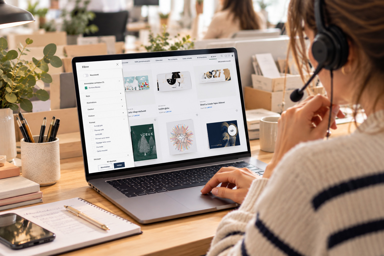 L'équipe Vœux Créatifs à votre service