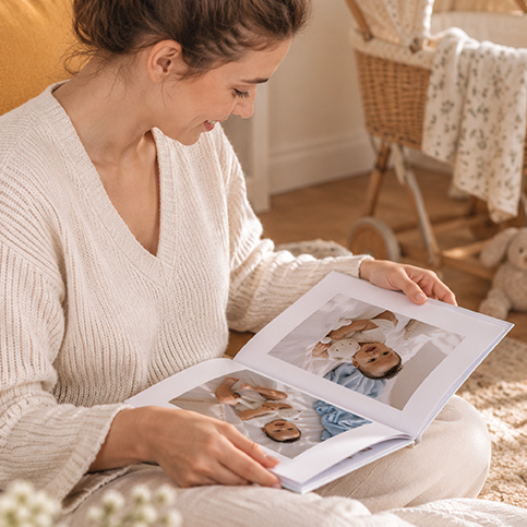 Fotoboek thema Geboorte Cotton Bird